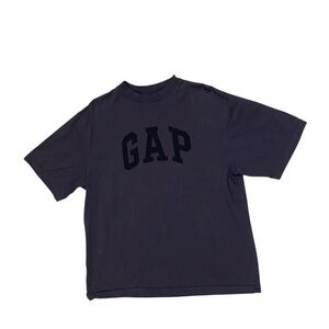 Gap X Yeezy X Balenciaga Dove graphic tee shirt in dark gray with black logo